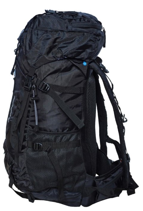 Plecak Turystyczny do Wędrówek Damski Męski Czarny Pojemny KUBISPORT 60 L