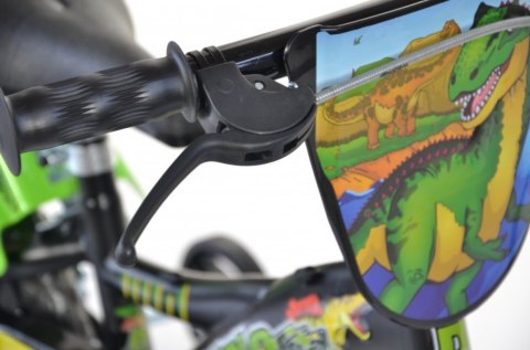 Rowerek Rower Dziecięcy dla Dzieci Chłopca z Bocznymi Kółkami DINO 12"