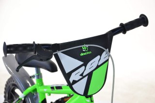 Rowerek Rower Dziecięcy dla Dzieci Chłopca z Bocznymi Kółkami DINO 12"