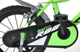 Rowerek Rower Dziecięcy dla Dzieci Chłopca z Bocznymi Kółkami DINO 14"