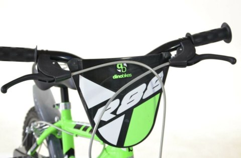 Rowerek Rower Dziecięcy dla Dzieci Chłopca z Bocznymi Kółkami DINO 14"