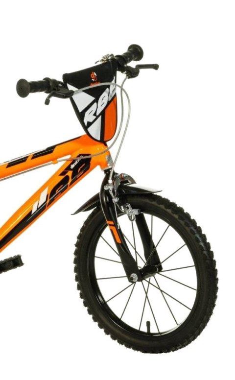 Rowerek Rower Dziecięcy dla Dzieci Chłopca z Bocznymi Kółkami DINO 14"