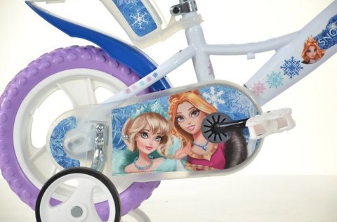 Rowerek Rower Dziecięcy dla Dzieci Dziewczynki z Bocznymi Kółkami DINO 12"