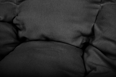 Poduszka LUARO na huśtawkę wiszącą bocianie gniazdo XXL czarna