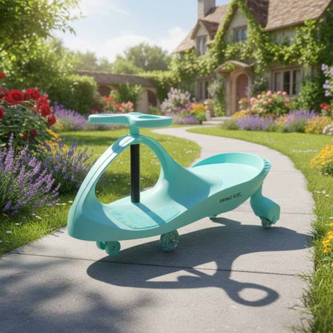 Jeździk grawitacyjny LED Swing Fix S3 świecące koła miętowy