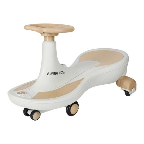 Jeździk grawitacyjny LED Swing Fix S4 świecące koła z muzyką grający 76cm złoto-biały max 100kg