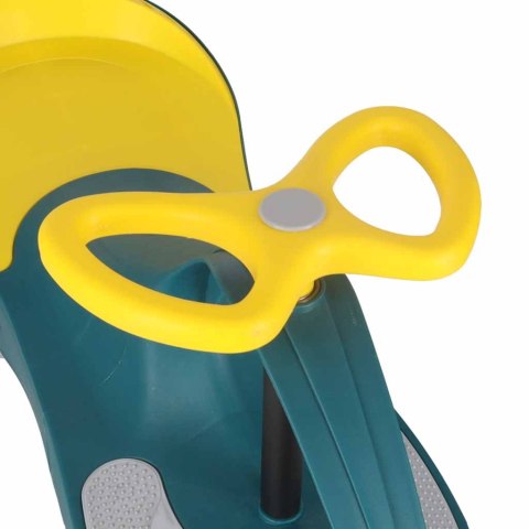 Jeździk grawitacyjny świecące koła LED butelkowy żółty