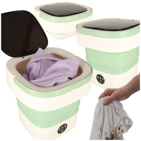 Pralka automatyczna turystyczna mini składana przenośna 12L zielona