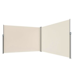 Markiza narożna boczna tarasowa LUARO parawan zwijany 181 x 620 cm beżowy
