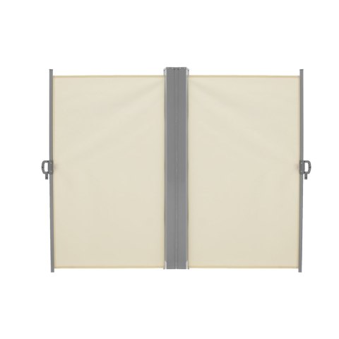 Markiza narożna boczna tarasowa LUARO parawan zwijany 181 x 620 cm beżowy
