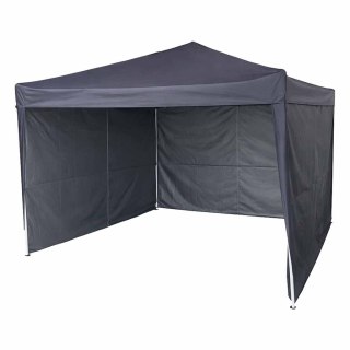 Pawilon ogrodowy LUARO namiot imprezowy handlowy altana 3x3m czarny