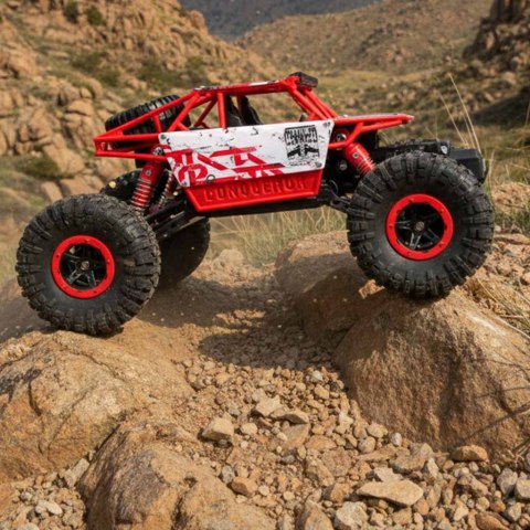 Samochód zdalnie sterowany na pilota RC Rock Crawler HB 2,4GHz 1:18 czerwony