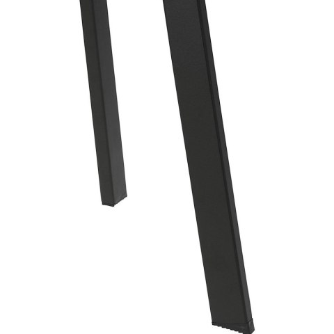 Stolik Balkonowy Kawowy Metalowy Szary Okrągły Zewnętrzny 50 x 45 cm