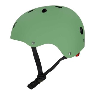 Kask rowerowy dla dziecka Trike Fix dziecięcy regulowany LED S 48-54cm zielony ciemny