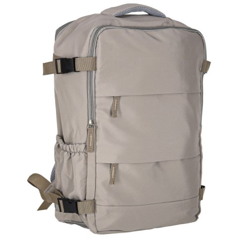 Plecak turystyczny kabinowy podróżny bagaż podręczny szary 45x30 cm