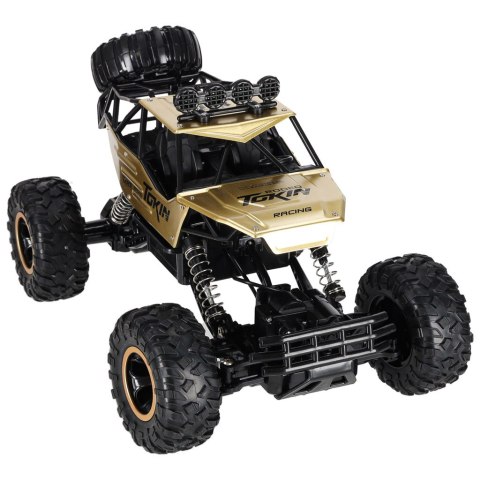 Samochód zdalnie sterowany na pilota RC Rock Crawler 1:12 4WD METAL złoty