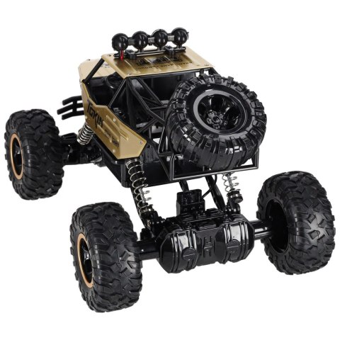 Samochód zdalnie sterowany na pilota RC Rock Crawler 1:12 4WD METAL złoty