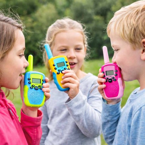 Walkie talkie krótkofalówka dla dzieci zestaw 3 sztuki