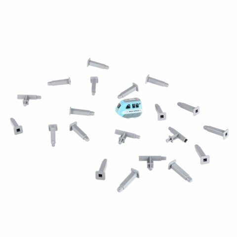 Klocki magnetyczne konstrukcyjne tor wyścigowy auta 54 elementy