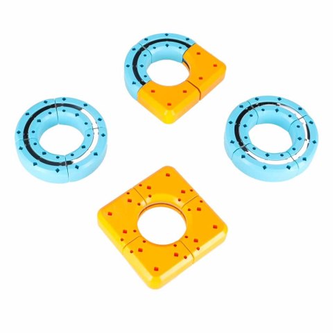 Klocki magnetyczne konstrukcyjne tor wyścigowy auto 87 elementów