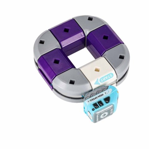 Klocki magnetyczne konstrukcyjne tor wyścigowy auto 87 elementów