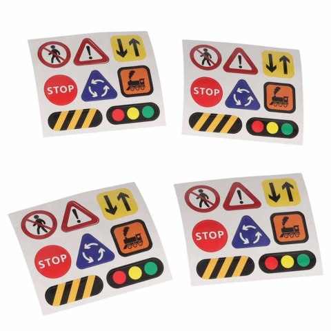 Klocki magnetyczne konstrukcyjne tor wyścigowy pociągi 140 elementów