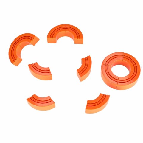 Klocki magnetyczne konstrukcyjne tor wyścigowy pociągi 140 elementów