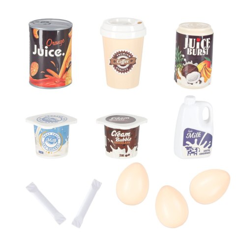 Sklep dla dzieci supermarket stragan wózek na zakupy akcesoria miętowy