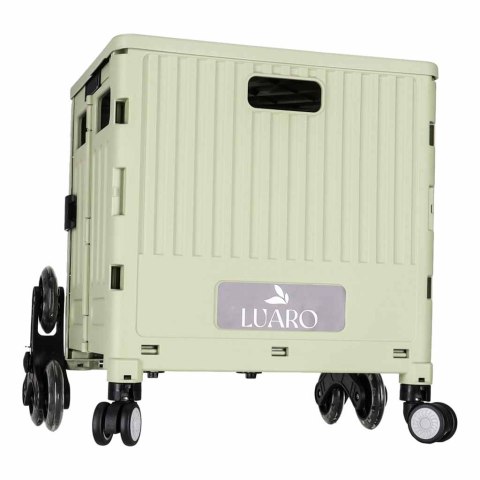 Wózek transportowy na zakupy LUARO składany 8 kółek pokrywka