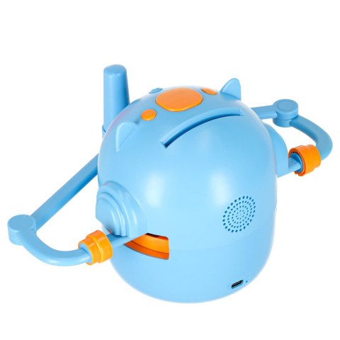 Zabawka interaktywna robot nauka rysowania fiszki kolorowe mazaki niebieski