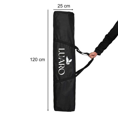 Pawilon ogrodowy LUARO namiot imprezowy handlowy altana 3x3m czarny