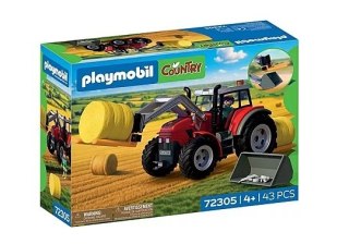 DUŻY TRAKTOR Z BELAMI SIANA