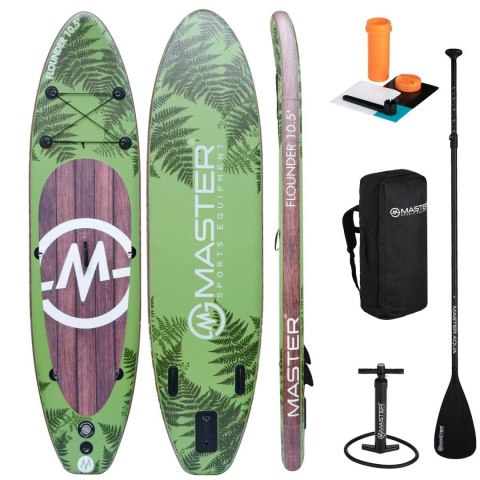 Deska SUP Paddleboard MASTER Aqua Flounder 10'5" Pompka Zestaw Komplet