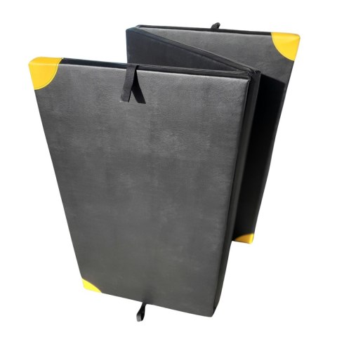 Materac Do Ćwiczeń Składany 3-Częściowy MASTER PE 200x120x5 cm Czarny