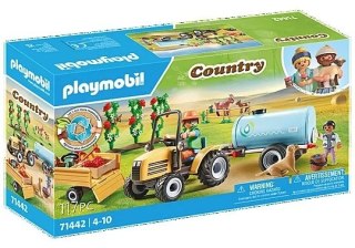 TRAKTOR Z PRZYCZEPĄ I WODĄ