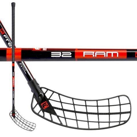 Kij do Unihokeja Floorballa Prawy Czarny KUBISPORT Freez RAM 32 95 cm