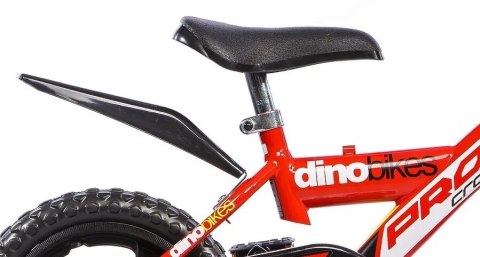 Rowerek Dziecięcy 12 Cali Czerwony Kółka Boczne Wolnobieg Dino Bikes