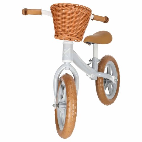 Rowerek biegowy Trike Fix Balance z koszykiem brązowy