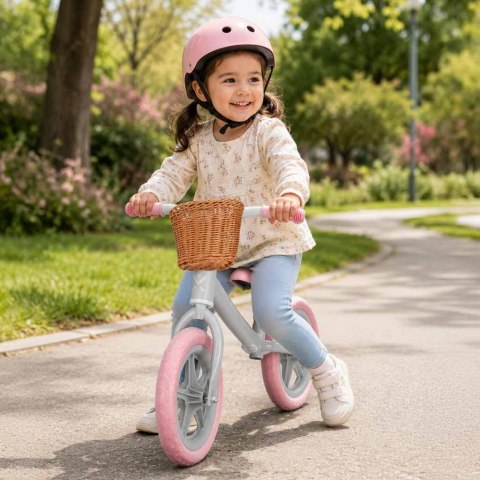 Rowerek biegowy Trike Fix Balance z koszykiem różowy
