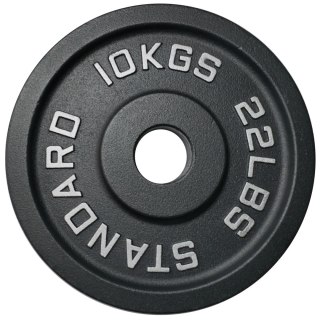 Talerz Ciężar Obciążenie Olimpijskie Żeliwne Solidne KUBISPORT 10 kg 50 mm