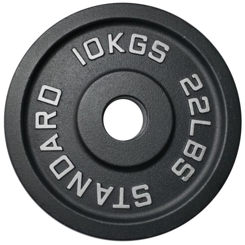 Talerz Ciężar Obciążenie Olimpijskie Żeliwne Solidne KUBISPORT 10 kg 50 mm