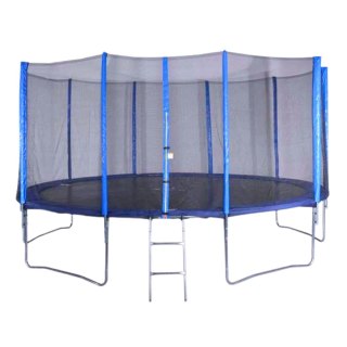 Trampolina Ogrodowa z Siatką Zewnętrzną do Skakania Duża Wytrzymała 366 cm