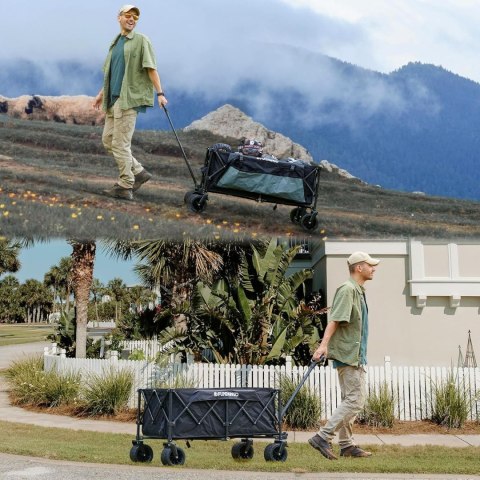 Wózek Turystyczny Składany Plażowy Ogrodowy KING CAMP Folding Wagon