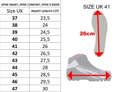 Buty do Narciarstwa Biegowego Biegówki Damskie Spine Comfort+ SNS roz.41