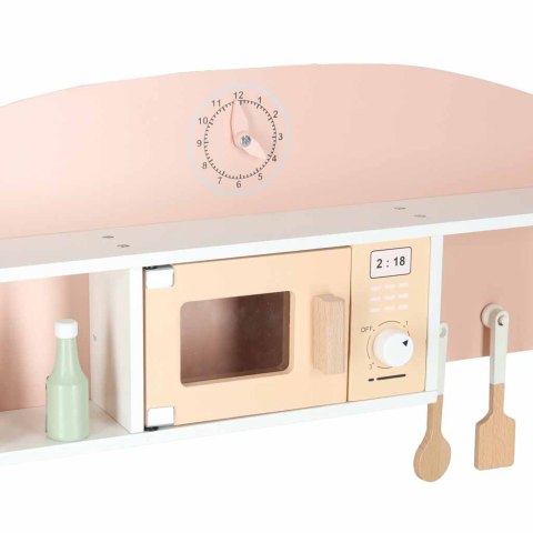 Kuchnia dla dzieci drewniana MDF MODERN CLASSIC akcesoria 82cm różowa