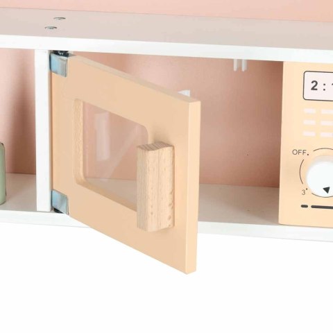 Kuchnia dla dzieci drewniana MDF MODERN CLASSIC akcesoria 82cm różowa
