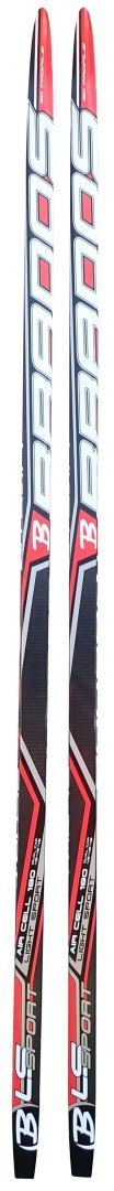 Narty Biegowe Biegówki BRADOS z Czarno-Czerwone Solidne 190 cm