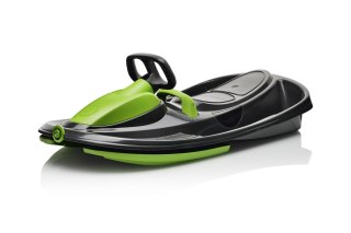 Sanki z Kierownicą Bobslej Plastikowe Czarne Dwuosobowe STRATOS 98 cm