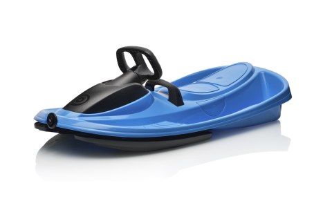Sanki z Kierownicą Bobslej Plastikowe Niebieskie Dwuosobowe STRATOS 98 cm