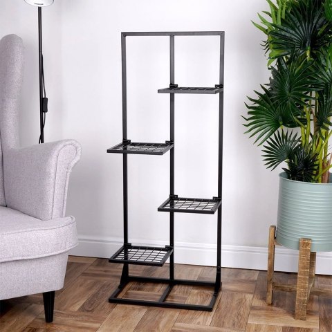 Kwietnik Stojak na Kwiaty 4-Poziomowy Kaskada Metalowy Loft VILDE 102 cm